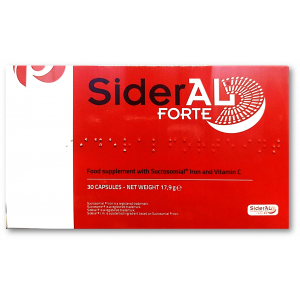 SIDERAL FORTE IRON & VITAMIN C FOOD SUPPLEMENT 30 CAPSULES